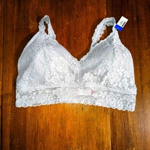 XXXL women's gray lace bra plus size F